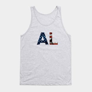 Alabama  American Flag Abbreviation Tank Top